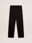 Golden Goose Black Men’s Joggers In Black Wool Men Jeans & Pants - 1