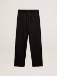 Golden Goose Black Men’s Joggers In Black Wool Men Jeans & Pants - 5