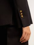Golden Goose Blazers Dark Blue Women Women's Double-Breasted Dark Blue Blazer - 5