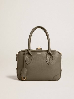 Golden Goose Crossbody Bags Women Vita Bag In Sage-Green Sheepskin Leather With Gold Details Sage Green - 1