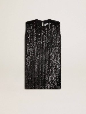 Golden Goose Dresses & Jumpsuits Women’s Black Sequin Dress Black Women - 1