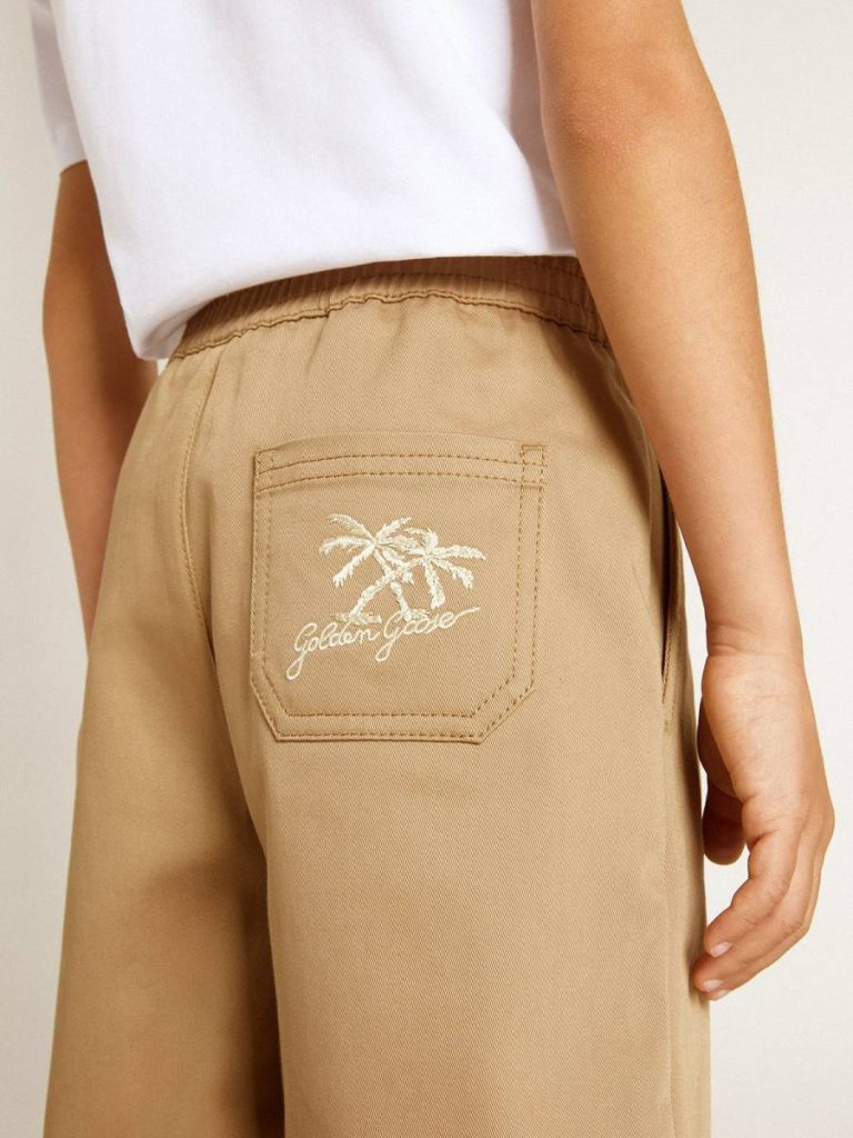 Golden Goose Kids Bottomwear Selection (4-12 Years) Boys' Shorts In Beige Cotton Beige - 5
