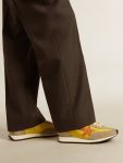 Golden Goose Marathon Men’s Marathon With Yellow Nylon Upper And Orange Star Men - 3