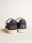 Golden Goose Men Ball Star Ltd In Blue Suede And Nylon With White Star And Blue Heel Tab Ball Star - 4