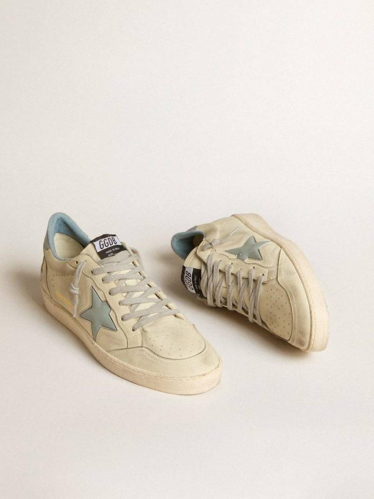 Golden Goose Men Men's Ball Star Ltd With Light Blue Plastic Star And Leather Heel Tab Ball Star - 2