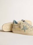 Golden Goose Men Men's Ball Star Ltd With Light Blue Plastic Star And Leather Heel Tab Ball Star - 3