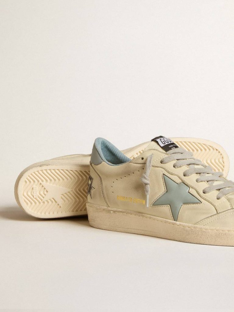 Golden Goose Men Men's Ball Star Ltd With Light Blue Plastic Star And Leather Heel Tab Ball Star - 3
