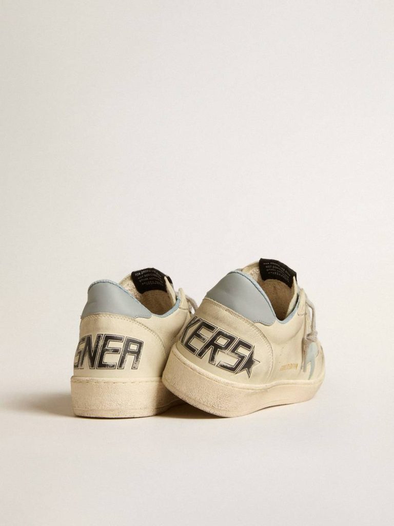 Golden Goose Men Men's Ball Star Ltd With Light Blue Plastic Star And Leather Heel Tab Ball Star - 4