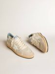 Golden Goose Men's Ball Star Ltd In Gray Canvas With Leather Star And Nubuck Heel Tab Ball Star Men - 2