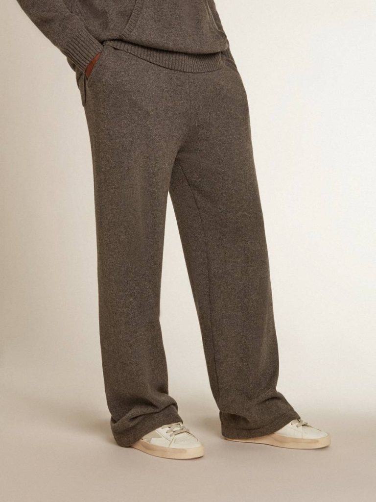 Golden Goose Men’s Gray Melange Cashmere Blend Joggers Gray Melange Jeans & Pants Men - 2