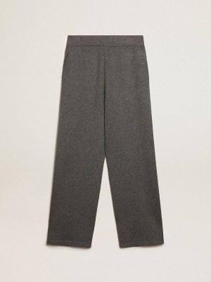 Golden Goose Men’s Gray Melange Cashmere Blend Joggers Gray Melange Jeans & Pants Men - 1