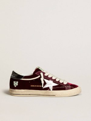 Golden Goose Men’s Super-Star Ltd In Velvet With Metallic Leather Star And Heel Tab Super-Star Men - 1