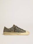 Golden Goose Men’s V-Star In Black Suede With Black Leather Star Men V-Star - 1
