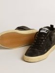 Golden Goose Mid Star Women Women's Mid Star In Black Nappa With Black Glitter Star And Suede Flash - 3