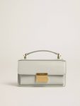 Golden Goose Mineral Gray Women Crossbody Bags Small Venezia Bag In Mineral-Gray Boarded Leather With Gold Details - 1