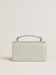 Golden Goose Mineral Gray Women Crossbody Bags Small Venezia Bag In Mineral-Gray Boarded Leather With Gold Details - 4