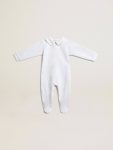 Golden Goose Newborns Kids White Baby Gift Set In White With Pink Palm Print - 1