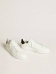 Golden Goose Optical White Purestar Men’s Purestar With Leather Star And Black Patent Leather Heel Tab Men - 2