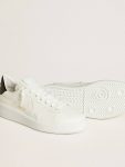 Golden Goose Optical White Purestar Men’s Purestar With Leather Star And Black Patent Leather Heel Tab Men - 3