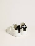 Golden Goose Optical White Purestar Men’s Purestar With Leather Star And Black Patent Leather Heel Tab Men - 4