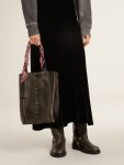 Golden Goose Ribbon In Burgundy Silk Twill With Paisley Pattern Bag Accessories Women Burgundy - 3