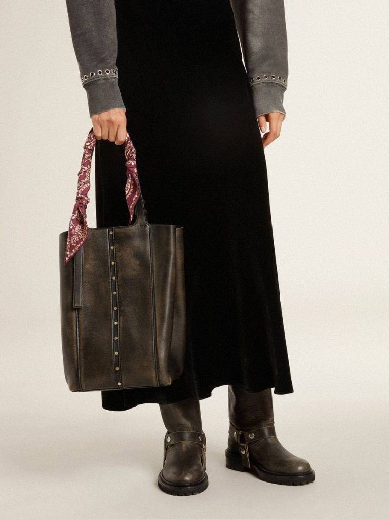 Golden Goose Ribbon In Burgundy Silk Twill With Paisley Pattern Bag Accessories Women Burgundy - 3