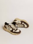 Golden Goose Running Sole Ltd In Nappa And Brown Suede With A Swarovski Crystal Star Women Running Sole - 2