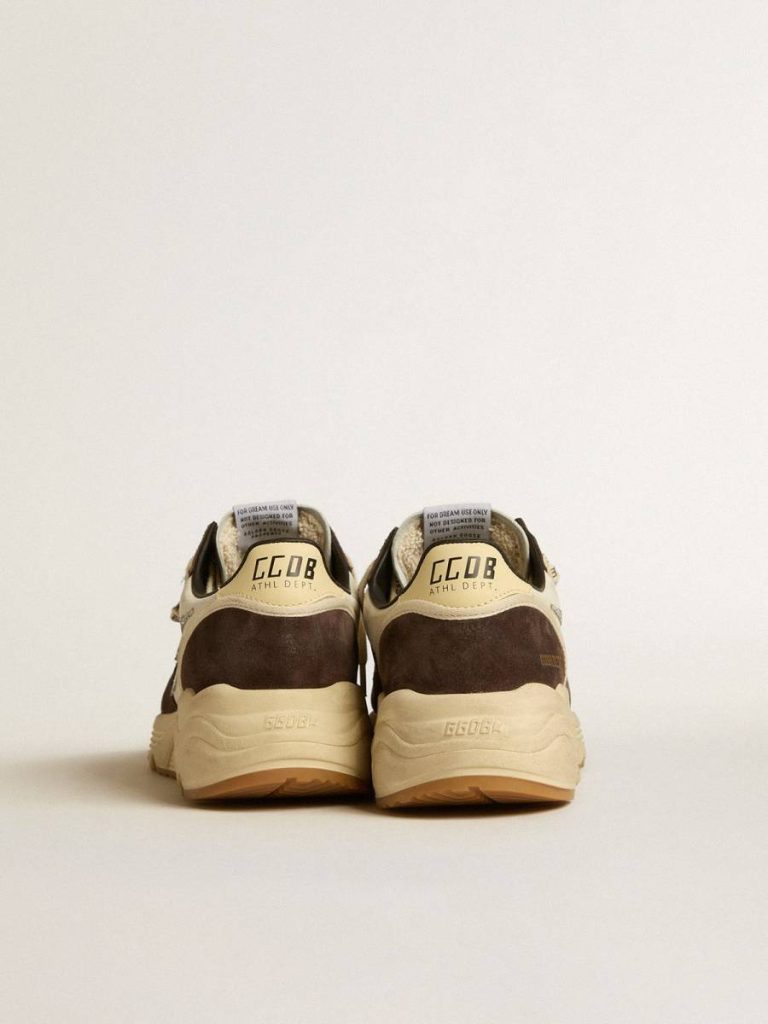 Golden Goose Running Sole Ltd In Nappa And Brown Suede With A Swarovski Crystal Star Women Running Sole - 5