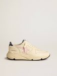Golden Goose Running Sole Women Women's Running Sole In Nappa Leather With Pink Leather Star And Blue Leather Heel Tab - 1