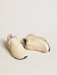Golden Goose Running Sole Women Women's Running Sole In Nappa Leather With Pink Leather Star And Blue Leather Heel Tab - 2