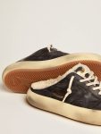 Golden Goose Space-Star Men Men's Space-Star Sabot Shoes In Quilted Black Nylon With Shearling Lining Black - 4