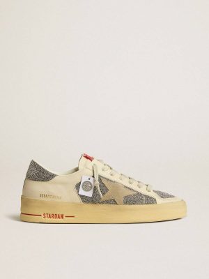 Golden Goose Stardan Women's Stardan In Suede With Sand Star And Silver Swarovski Crystal Inserts Women - 1
