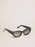 Golden Goose Sunglasses Rectangular Model With Black Frame And Crystals Women Sunglasses Black - 1