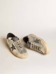 Golden Goose Super-Star Men Men's Silver Super-Star Ltd With Black Nubuck Star And Heel Tab - 2