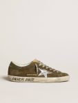 Golden Goose Super-Star Men's Super-Star Ltd In Suede With Metallic Leather Star And Leather Heel Tab Men - 1
