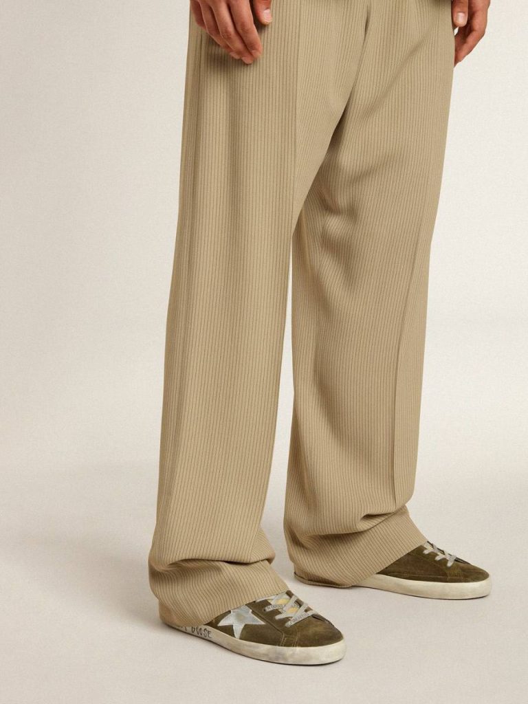Golden Goose Super-Star Men's Super-Star Ltd In Suede With Metallic Leather Star And Leather Heel Tab Men - 3