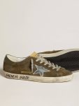 Golden Goose Super-Star Men's Super-Star Ltd In Suede With Metallic Leather Star And Leather Heel Tab Men - 4