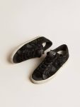 Golden Goose Super-Star Super-Star In Black Suede With Swarovski Crystals And Black Suede Star Women - 2