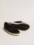 Golden Goose Super-Star Super-Star In Black Suede With Swarovski Crystals And Black Suede Star Women - 3