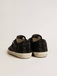 Golden Goose Super-Star Super-Star In Black Suede With Swarovski Crystals And Black Suede Star Women - 4