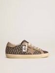 Golden Goose Super-Star Super-Star Ltd In Gray Nubuck With Swarovski Pearls And Suede Star Women - 1