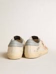 Golden Goose Super-Star White Men Men's Super-Star With Crocodile-Print Star And Silver-Blue Heel Tab - 4