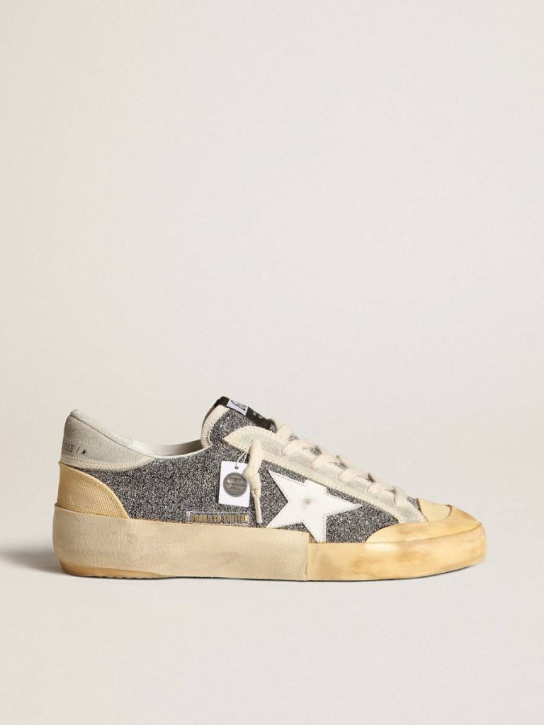 Golden Goose Super-Star Women Women’s Super-Star Lab With White Star And Swarovski Glitter Upper - 1