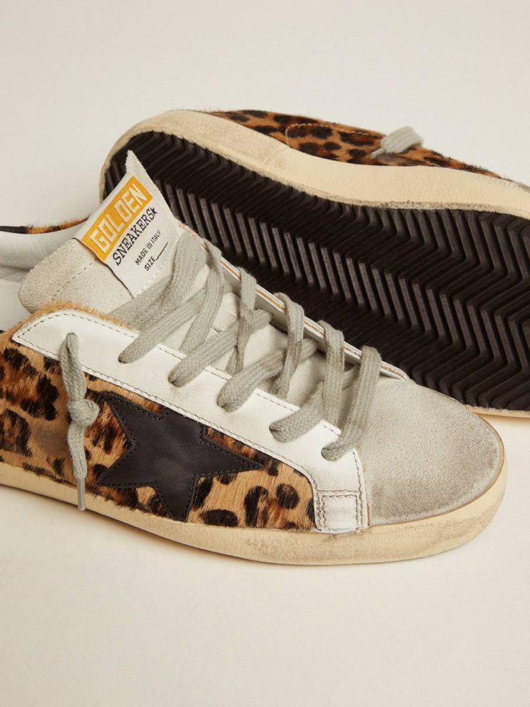 Golden Goose Super-Star Women's Super-Star In Leopard Print Leather Women - 3