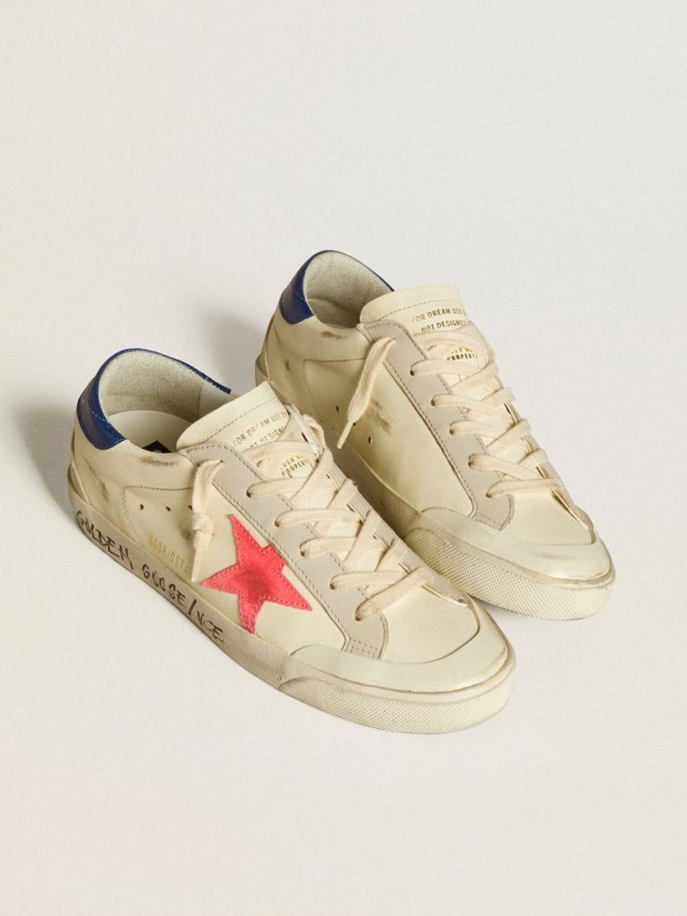 Golden Goose Super-Star Women’s Super-Star In Nappa With Suede Star And Metallic Leather Heel Tab Women - 2