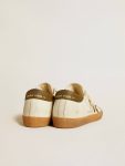 Golden Goose Super-Star Women's Super-Star Ltd With Military Green Nubuck Star And Heel Tab White Women - 5