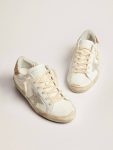 Golden Goose Super-Star Women's Super-Star With Silver Leather Star And Snake Print White Women - 2