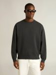 Golden Goose Sweatshirt In Washed Black With Reverse Logo On The Back - Jersey Capsule Washed Black Sweatshirts Women - 2