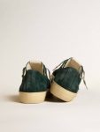 Golden Goose V-Star In Forest-Green Suede With White Leather Star V-Star Men - 4