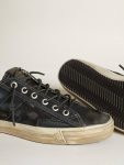 Golden Goose V-Star Men V-Star Sneakers In Midnight-Blue Denim With Black Leather Star And Toe - 3